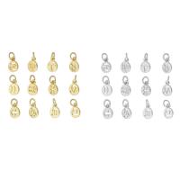 Brass Jewelry Pendants, 12 Signs of the Zodiac, plated, hollow, more colors for choice, 7x9x1mm, Hole:Approx 3mm, Sold By PC
