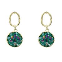 Crystal Earrings, Brass, with Crystal, 14K gold plated, fashion jewelry & for woman, more colors for choice, nickel, lead & cadmium free, 35x16mm, Sold By Pair