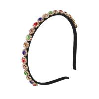 Hair Bands Zinc Alloy fashion jewelry & for woman & with rhinestone nickel lead & cadmium free 10mm Sold By PC