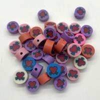 Grânulos de argila de polímero, Roda, DIY, cores misturadas, 10mm, 100PCs/Bag, vendido por Bag