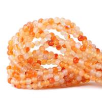 Achat Perlen, rund, poliert, DIY, gemischte Farben, verkauft per 38 cm Strang