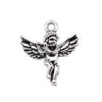 Tibetan Style Pendants, Angel, plated, more colors for choice, 20x17mm, Sold By PC