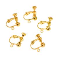 Brass Clip On Earring Finding, more colors for choice, 13x17x3mm, 500PCs/Bag, Sold By Bag