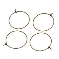Brass Hoop Earring, for woman, more colors for choice, 1000PCs/Bag, Sold By Bag
