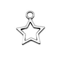 Zinc Alloy Star Pendant plated Sold By PC