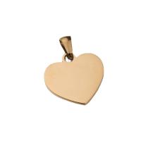 Stainless Steel Heart Pendants, 304 Stainless Steel, Vacuum Ion Plating, fashion jewelry & DIY, more colors for choice, 20x20mm, Sold By PC