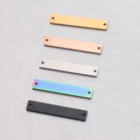 Stainless Steel Connector 304 Stainless Steel Rectangle Vacuum Ion Plating fashion jewelry & DIY Sold By PC