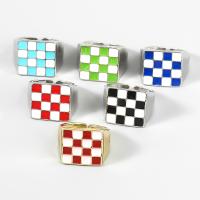Cink Alloy Pljuska prst prsten, modni nakit & za žene & emajl, više boja za izbor, 18mm, Prodano By PC