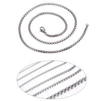 Nerezová ocel řetěz náhrdelník, Nerezová ocel 316, unisex & různé velikosti pro výběr, Původní barva, Prodáno By PC