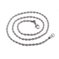 Stainless Steel Chain halskæde, 316 Stainless Steel, Unisex & forskellig størrelse for valg, oprindelige farve, Solgt af PC