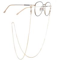Iron Glasses Chain, plated, anti-skidding, more colors for choice, nickel, lead & cadmium free, Length:29.53 Inch, Sold By PC