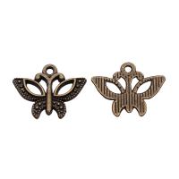 Tibetan Style Animal Pendants, Butterfly, plated, fashion jewelry, more colors for choice, nickel, lead & cadmium free, 19x15mm, Sold By PC