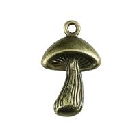 Tibetan Style Pendants, mushroom, plated, DIY, more colors for choice, nickel, lead & cadmium free, 18x28mm, Sold By PC