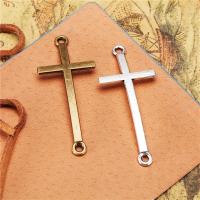 Cross Tibetan Style Connector, plated, DIY, more colors for choice, nickel, lead & cadmium free, 22x52mm, Sold By PC