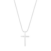 Stainless Steel Jewelry Necklace, 316L Stainless Steel, Cross, Vacuum Ion Plating, fashion jewelry & Unisex, more colors for choice, 24x41.50mm, Length:Approx 24 Inch, Sold By PC