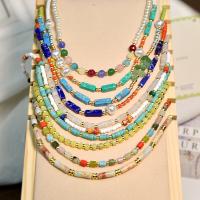Natural Gemstone Necklace & for woman Length Approx 15.7 Inch Sold By PC
