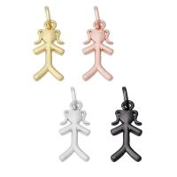 Brass Jewelry Pendants, Girl, plated, more colors for choice, 7x16x1.50mm, Hole:Approx 2mm, Sold By PC