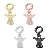 Cubic Zirconia Micro Pave Brass Pendant plated micro pave cubic zirconia 21mm Approx 4mm Sold By PC