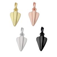 Brass Jewelry Pendants, plated, more colors for choice, 7x12x2mm, Hole:Approx 2mm, Sold By PC