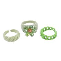 Tibetan Style Ring Set, with Resin, three pieces & fashion jewelry & for woman, nickel, lead & cadmium free, 18mm, Sold By Set