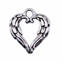 Tibetan Style Heart Pendants, plated, more colors for choice, 19x17mm, Sold By PC