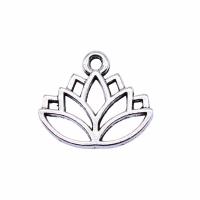 Zinc Alloy Pendants Lotus plated Sold By PC