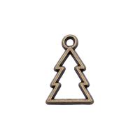 Zinc Alloy Christmas Pendants Tree plated Sold By PC