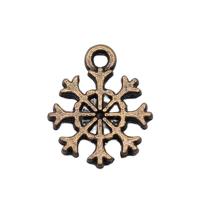 Tibetan Style Pendants, Snowflake, plated, more colors for choice, 11x13mm, Sold By PC