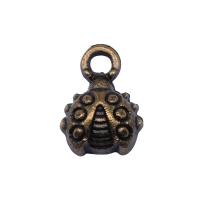 Tibetan Style Animal Pendants, plated, more colors for choice, 11x8mm, Sold By PC