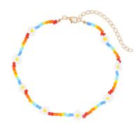 Seedbead Bracelet with Zinc Alloy Unisex & anti-fatigue mixed colors Sold By PC