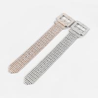 Bracelet strass, alliage de zinc, bijoux de mode & pour femme & avec strass, plus de couleurs à choisir, Longueur:24.1 pouce, Vendu par PC