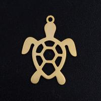 Stainless Steel Animal Pendants 201 Stainless Steel Turtle Vacuum Ion Plating fashion jewelry & polished & DIY Sold By Bag