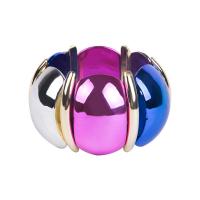 Resin Bracelets, vintage & for woman, multi-colored, 43mm, Length:Approx 7.5 Inch, Sold By PC