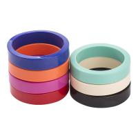 Resin Bangle, Donut, vintage & for woman, more colors for choice, 18mm, Inner Diameter:Approx 67mm, Sold By PC