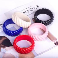Resin Bangle, Donut, vintage & for woman, more colors for choice, 28mm, Inner Diameter:Approx 67mm, Sold By PC