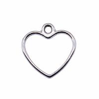 Tibetan Style Heart Pendants, plated, fashion jewelry, more colors for choice, nickel, lead & cadmium free, 14x13mm, Sold By PC