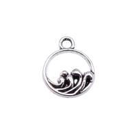 Zinc Alloy Pendants Round silver color plated fashion jewelry silver color nickel lead & cadmium free Sold By PC