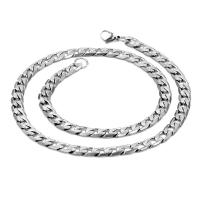 Stainless Steel Chain Necklace 304 Stainless Steel Vacuum Ion Plating fashion jewelry & for man Length Approx 22 Inch Sold By PC