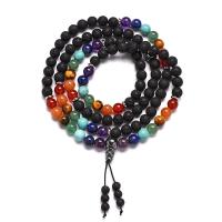 108 Mala Beads, Gemstone, different materials for choice & Unisex, 8mm, 108PCs/Strand, Sold By Strand