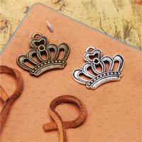 Tibetan Style Crown Pendants, plated, DIY & hollow, more colors for choice, nickel, lead & cadmium free, 18x22mm, Sold By PC