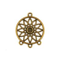 Tibetan Style Pendant Component, plated, DIY & 1/3 loop & hollow, more colors for choice, nickel, lead & cadmium free, 33x22mm, Sold By PC