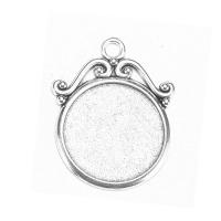 Zinc Alloy Pendant Cabochon Setting plated DIY nickel lead & cadmium free 25mm Sold By PC
