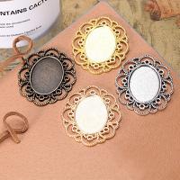 Zinc Alloy Pendant Cabochon Setting Flower plated DIY nickel lead & cadmium free  Sold By PC