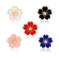 Zinc Alloy Brooches Oriental Cherry stoving varnish Unisex & enamel Sold By PC