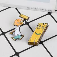 Zinc Alloy Brooches Cartoon stoving varnish Unisex & enamel mixed colors Sold By PC