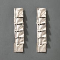Pendientes de Aleación de Zinc, Joyería & para mujer, libre de níquel, plomo & cadmio, 78x15mm, Vendido por Par