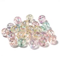 Perles acryliques transparentes, Acrylique, Rond, DIY, couleurs mélangées, 10mm, 100PC/sac, Vendu par sac