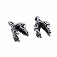 Zinc Alloy Pendants Claw antique silver color plated vintage & Unisex nickel lead & cadmium free Sold By PC