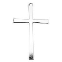 Wisior ze stopu cynku w kształcie krzyża, Stop cynku, Platerowane kolorem starego srebra, Vintage & dla obu płci, bez zawartości niklu, ołowiu i kadmu, 36x60mm, sprzedane przez PC