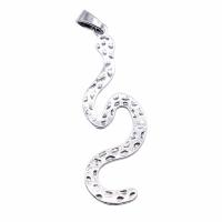 Tibetan Style Animal Pendants, Snake, antique silver color plated, vintage & Unisex, nickel, lead & cadmium free, 32x96mm, Sold By PC